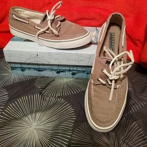 Bahama Grey Canvas Sperry's
